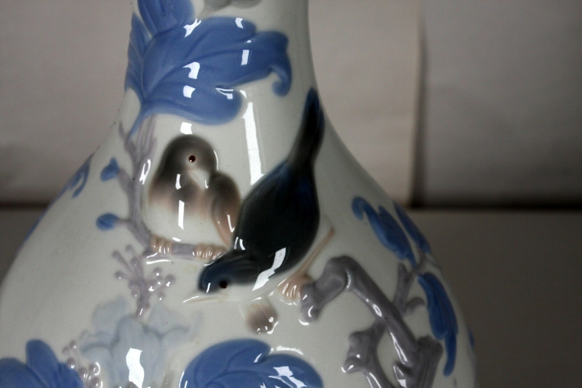BEAUTIFUL LLADRO PORCELAIN FLOWER VASE SPARROWS BIRDS 10 BEAUTIFUL LLADRO PORCELAIN FLOWER VASE SPARROWS BIRDS 10