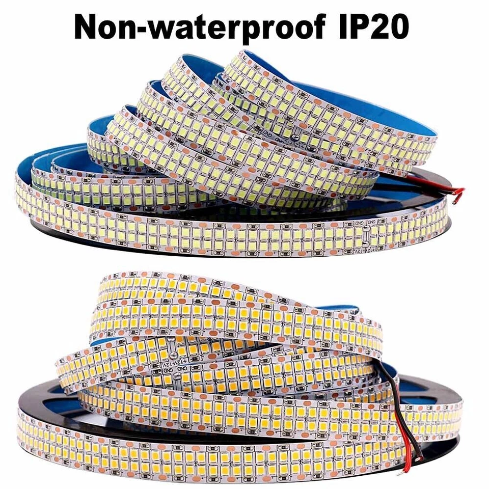 Super Bright Double Row 16FT 2835 2400 LED Strip Light Cool/Warm White 480LEDs/M - Image 4 of 4