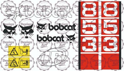 BOBCAT 853 Skid Steer Loader Aufkleber Set Decals