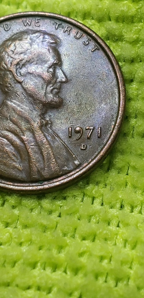 RARE 1971 “D” Lincoln Memorial Penny Error - Image 4 of 4