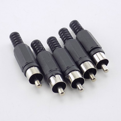 5/10 piezas Soldadura RCA Enchufe Macho Conector Audio Video AV Adaptador Hágalo usted mismo Rojo Negro - Imagen 7 de 11