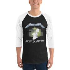 Metallica Metal Up Your Ass 3/4 sleeve raglan shirt