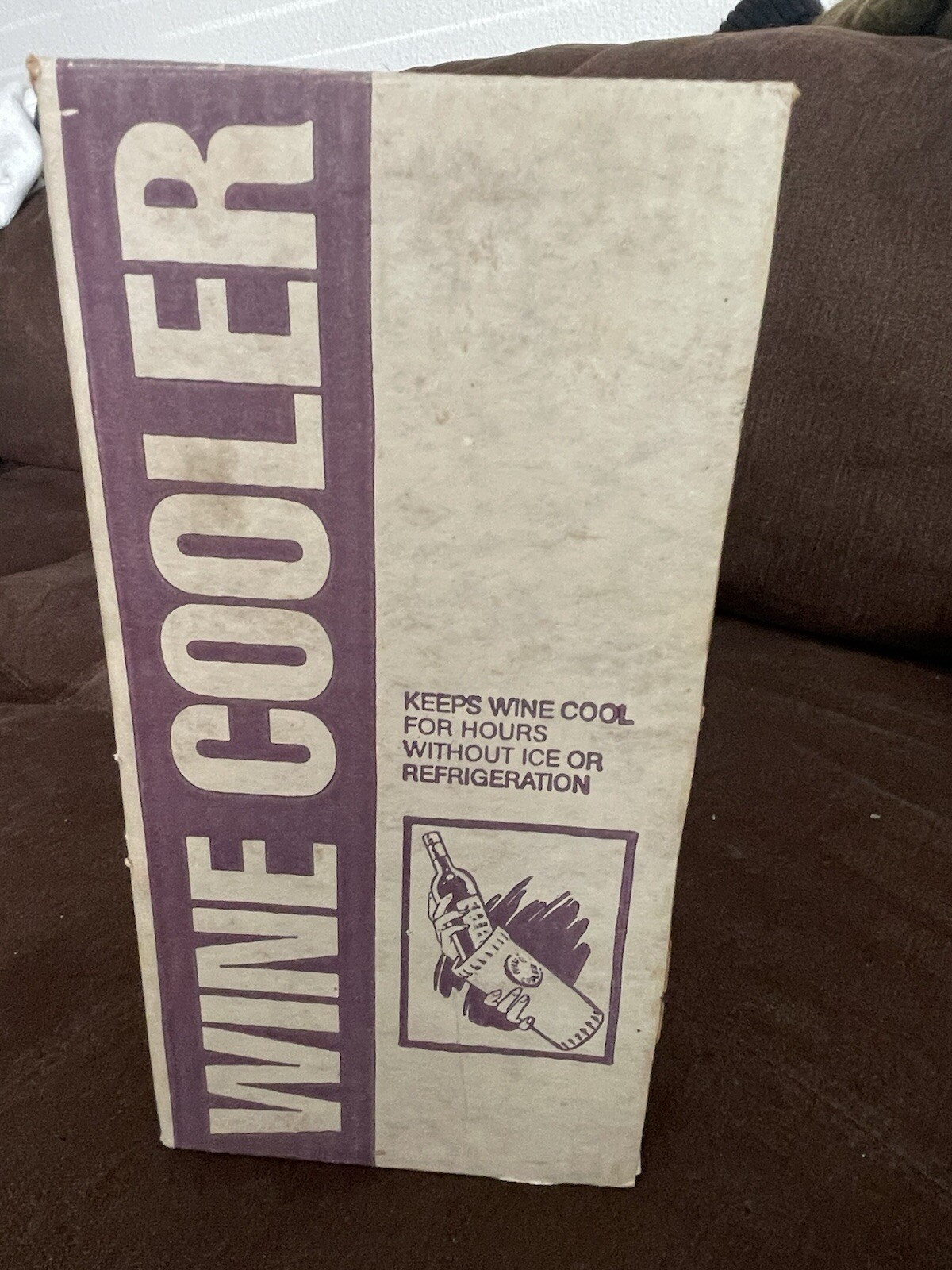 Vintage 1980 Natural Clay Wine Cooler HiMark Glazed Coaster Italy Clay