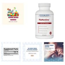Nattovena, Pure Nattokinase Supplement, Double Strength 4,000 FUs per Capsule...