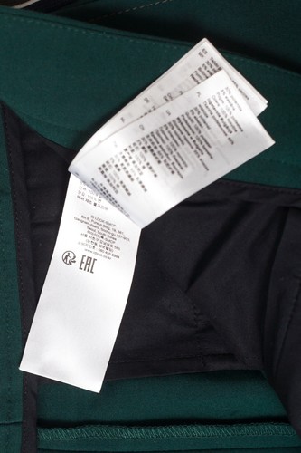 SANDRO Paris Khol Wide Leg Side Stripe Ponte Knit Trouser Pant Green FR 36 - Picture 5 of 8
