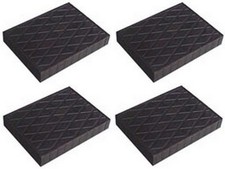 4 X bloc de caoutchouc 110x140x20 mm. pour Pont elevateur - tampons - Italie