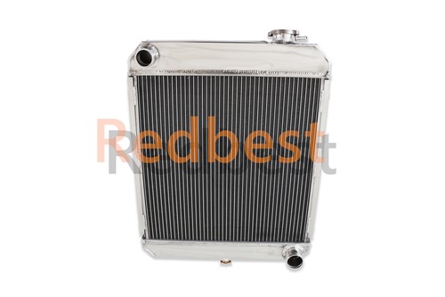 Radiador de 3 filas + funda + ventilador para camioneta Chevy C/K C10 C20 C30 K10 K20 K30 1960-1966 - Imagen 11 de 24