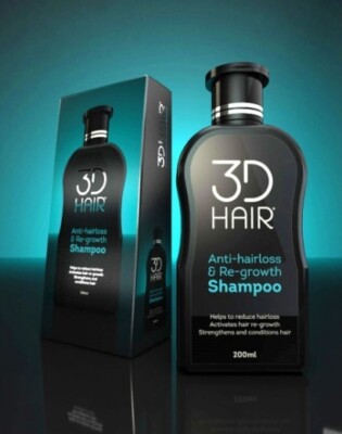 3D Hair Anti-Hairloss & Re-Growth Shampoo 200ml