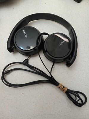 Sony Headphones 1-7-1 Konan Minato-Ku Japan 108-0075 black Tested And Working 