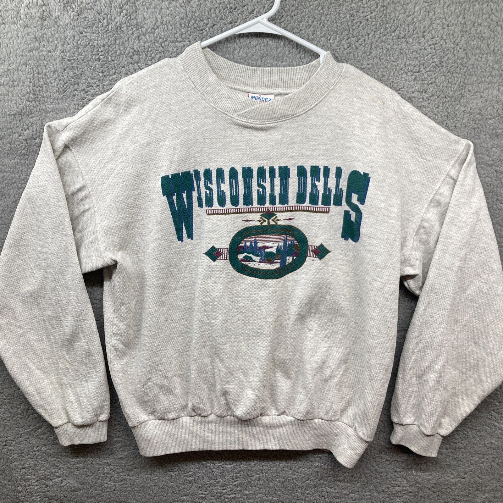Vintage Wisconsin Dells Sweatshirt XL Mendez Sportswear Made In USA