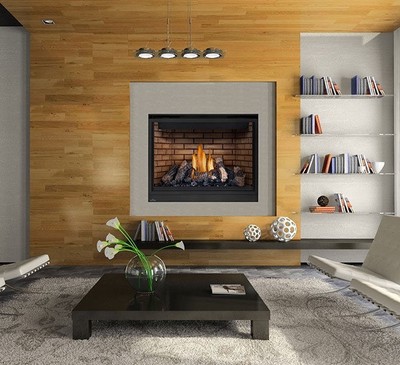 Large Gas Fireplace