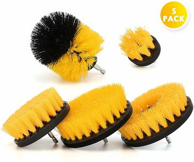 #ad #ad 5 Pack Drill Brush Attachments Power Cleaning Kit Scrubber Brush for Carpet Car $12.99