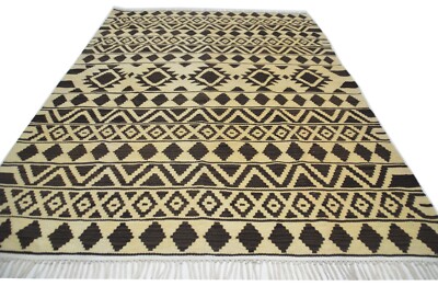 Tapis Kelim Ghashgai Tissé Main Laine - Multicolore, 232 X 158 Cm, Motif Oriental Traditionnel, Neuf