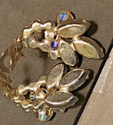 Juliana D & E Earrings Smokey Rhinestone & Dangle Crystal Aurora Borealis Clip — photo 9