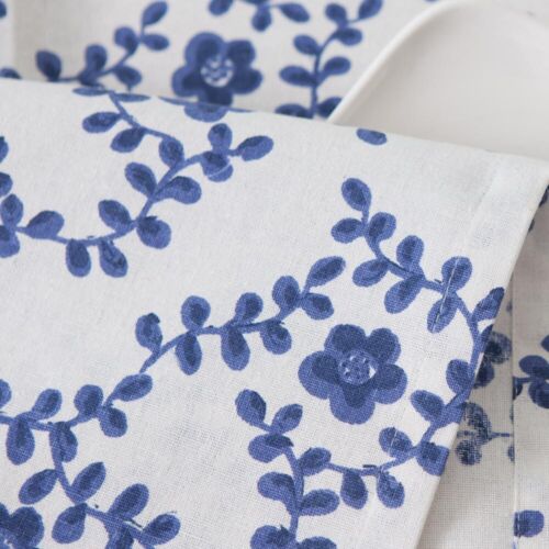 Blue And White Porcelain Tablecloth Dining Kitchen Table Cloth Tea Cover Decor - Foto 22 di 26