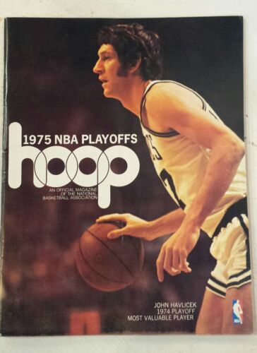 1975 NBA Playoffs Program, Washington Bullets vs Boston Celtics. John Havlicek - Picture 1 of 4