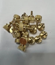 Knurled Thumb Slotted Screw Brass 4-40 Thread 3/8 length - 20 Pieces -  7101B