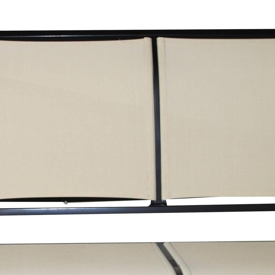 Costway Patio Swing 3Person Adjustable Canopy Top Hammock Steel Frame