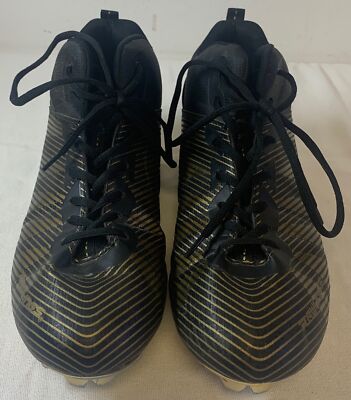Rawlings black and gold mens FOOTBALL CLEATS ~ size 13