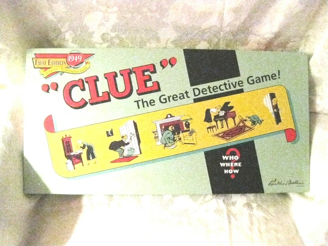 Parker Brothers Hasbro 2003 CLUE First Edition 1949 Retro Classic Repro ...