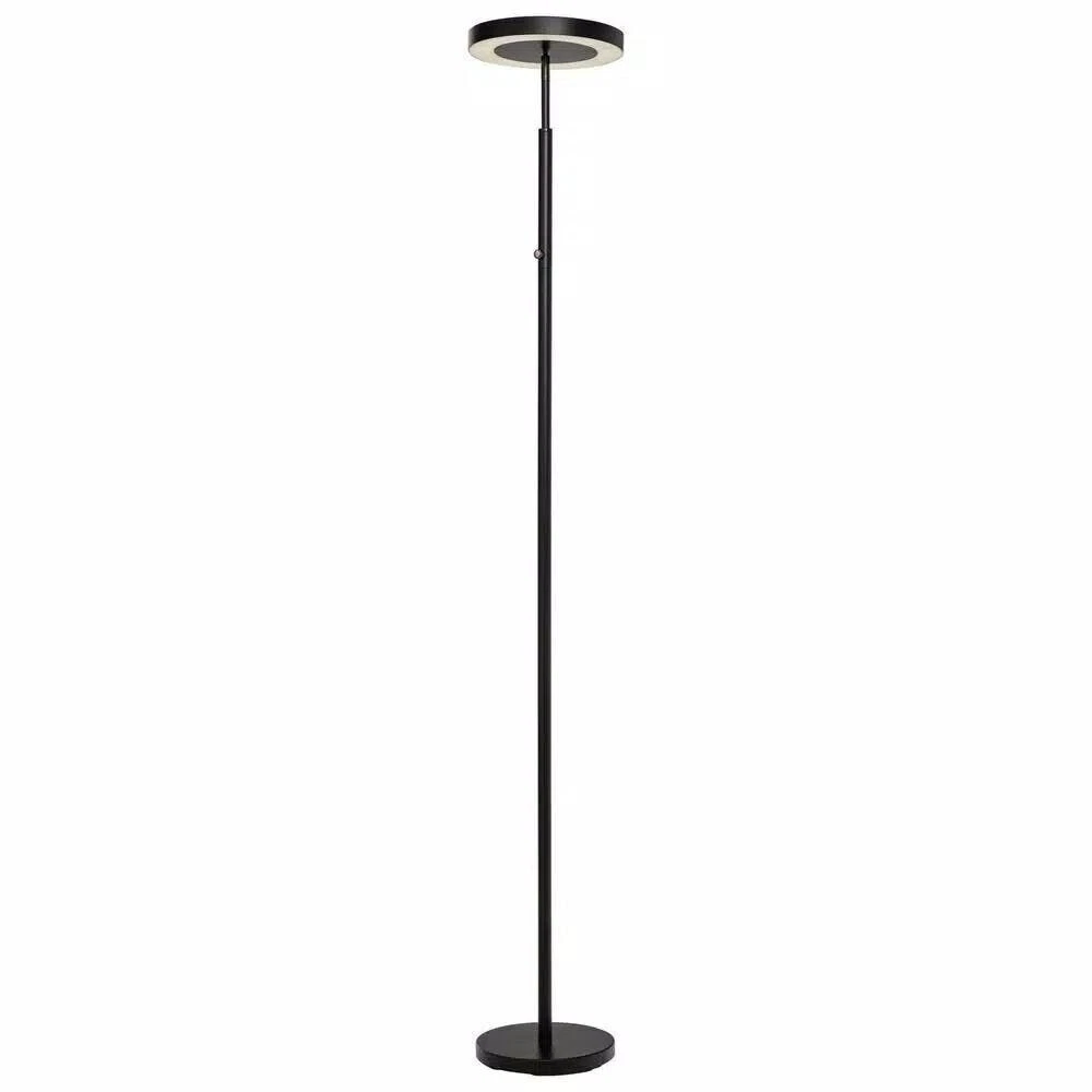 Hampton bay black led floor lamp deals