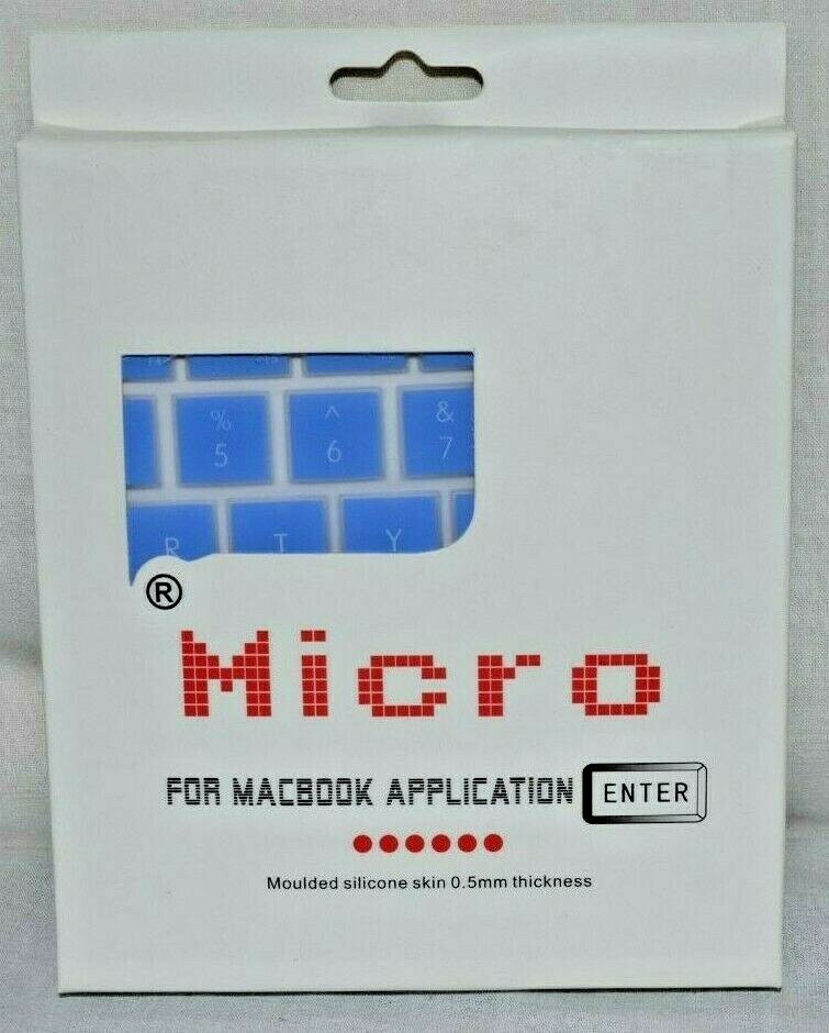 Blue MacBook Keyboard Cover – Micro Application Moulded Silicone Skin  -image
