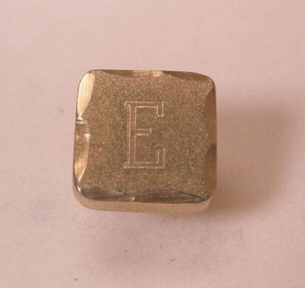 E Monogram Initial Letter Vintage TINY SMALL Tie … - image 6