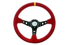 Sportlenkrad steering wheel DRIFT KJS motorsport 350mm rot Offset 80mm
