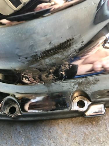 05 Suzuki s83 Boulevard INTRUDER VS1400 CHROME CLUTCH COVER - Bild 3 von 6
