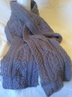 Ob.D. Handmade, Hand Knit Cabled Dress Scarf, Lavender, Mohair Wool Blend — photo 2