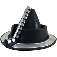 RF801B (3/4" - 2-3/4") RETROFIT - Black EPDM Flexible Pipe Flashing Dektite