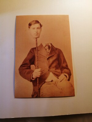 Vintage Headless Sideshow Comedy Halloween Druck Sammlerstück Kunst Foto  
