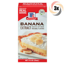 3x Packs McCormick Imitation Banana Flavor Extract | 1oz | Non Gmo Gluten Free