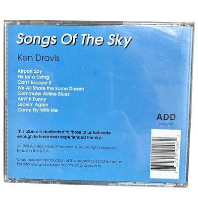 Ken Dravis - Songs of the Sky (G/VG+)CD Aviation Music Productions