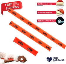 Dixie EMS Padded Wood Splint for Fractured Broken Bone First Aid - 3 Sizes