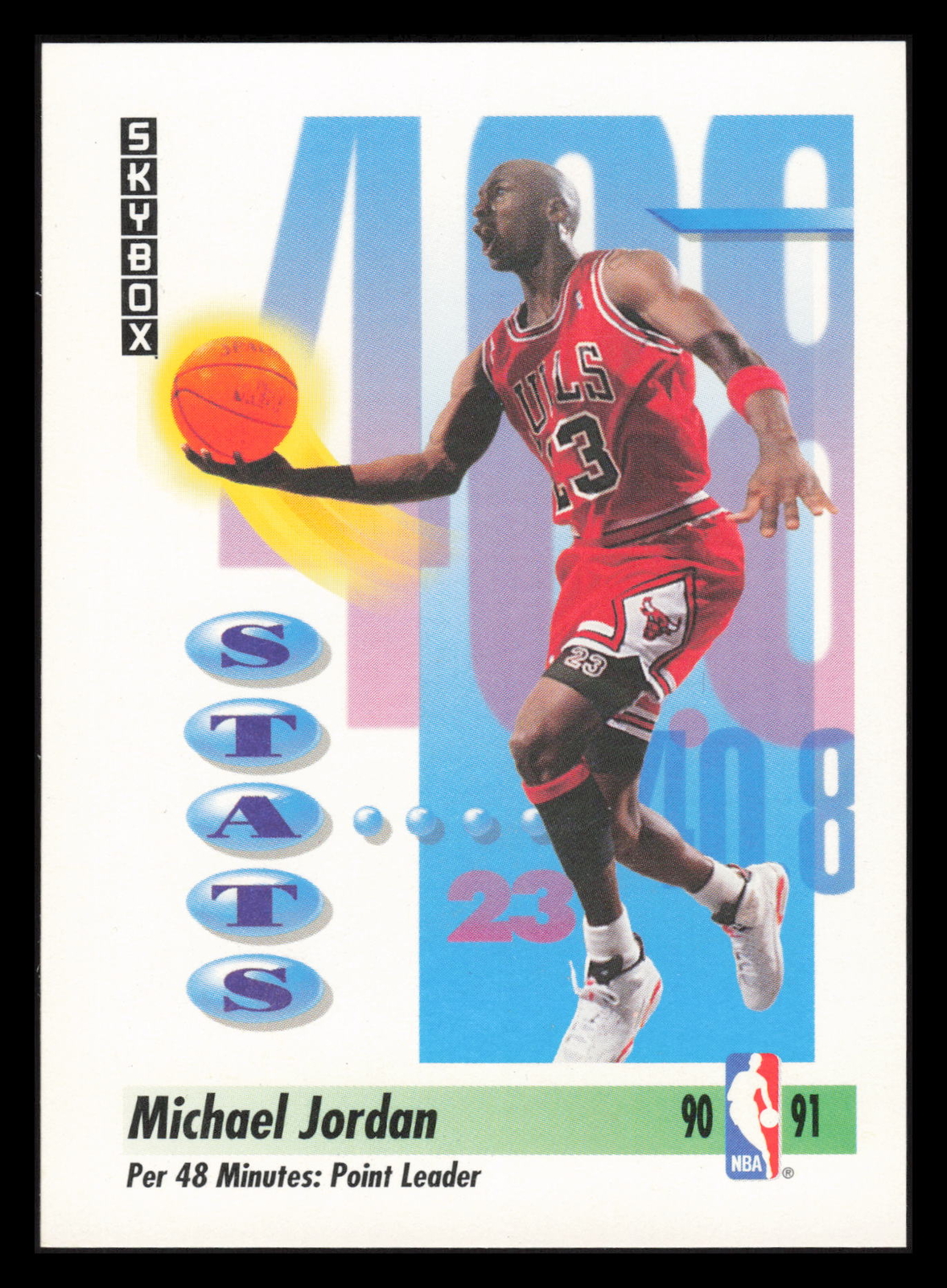 1991 SkyBox Michael Jordan Stats #307