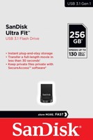 Sandisk Usb Stick 256GB Speicherstick Cruzer Ultra Fit Schwarz Usb 3.1