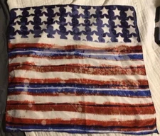 American Flag USA Square Scarf America Patriotic Red White & Blue Women’s Ladies
