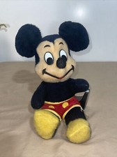 Vtg 1950s Walt Disney Mickey Mouse Plush Character 15" California Stuffed Toys