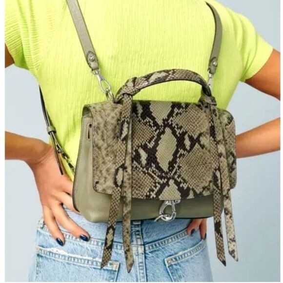 Rebecca Minkoff Green Stella Medium Convertible Backpack In  display picture 3