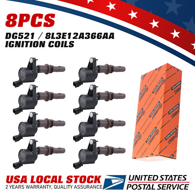 8Pcs Modigt Ignition Coils OEM Replacement For DG521 / 8L3E12A366AA, US Stock
