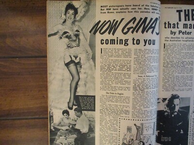 1956 Picturegoer Mag(GINA LOLLOBRIGIDA/MARILYN MONROE/ELSA MARTINELLI/CH CHAPLIN