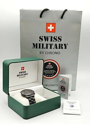 Swiss Military by Chrono Watch ETA W/ Orig Box Receipt G12