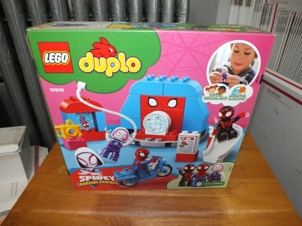 LEGO DUPLO SPIDEY SPIDER-MAN HEADQUARTERS 36 PCS 10940 NEW IN BOX 2021 RETIRED - Image 3 of 4