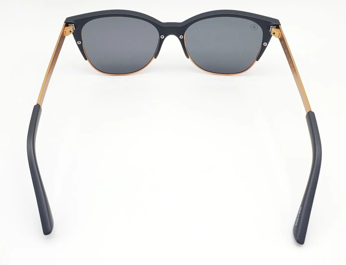 Blenders Eyewear BE3803 Americano Black/Gold Round Polarized Sunglasses