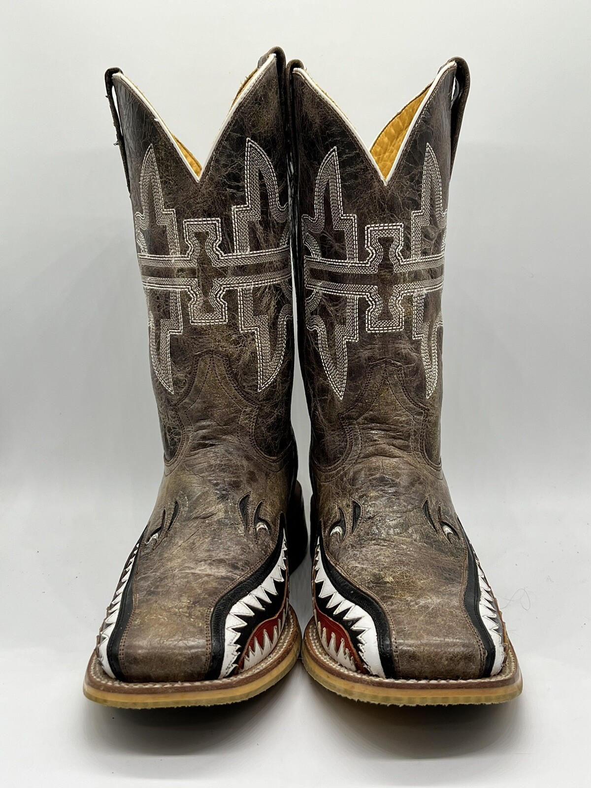 Tin Haul Boots Tin Haul Men's Toastin A Gnarly Shark Men's Boot 10EE eBay