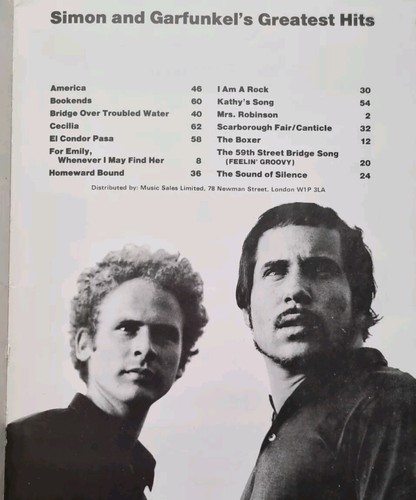 Simon and Garfunkel's Greatest Hits - Music Tablature Excellent Condition - Picture 2 of 5