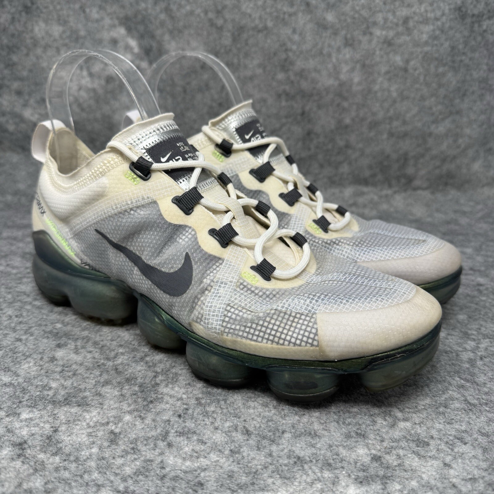 SAOLA Nike Air VaporMax 2019 PRM Scarpe Uomo 7 Bianco Lime Blast Sneakers At6810 100