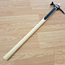 Cold Steel War Hammer Head Fixed Knife 7.5" 1055 Steel Blade Hickory Wood Handle