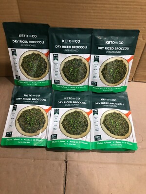 (BOX OF 6) Keto Dry Riced Vegetables by Keto and Co 2.8 OZ EACH EXP:06/11/202